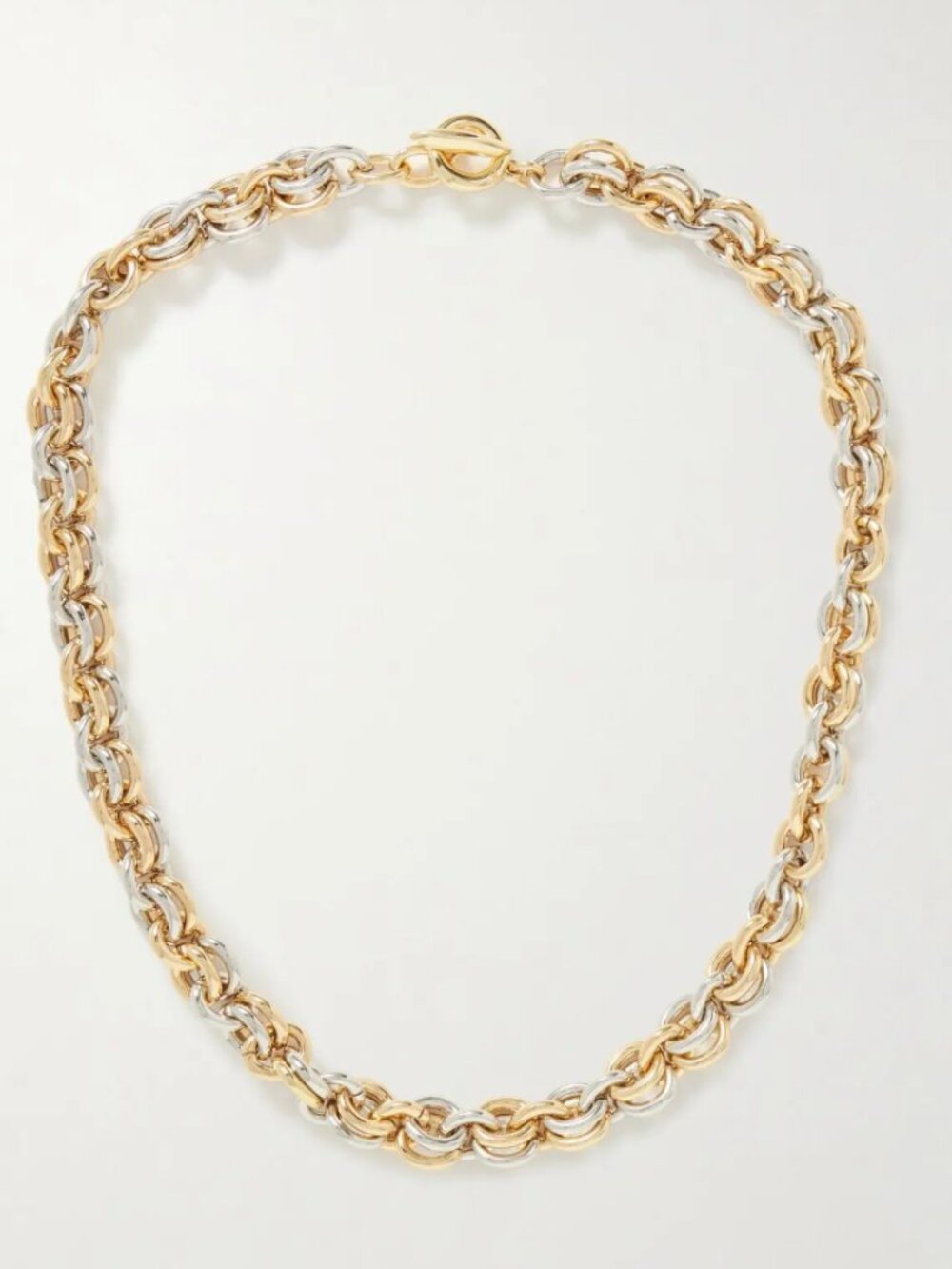 ROXANNE ASSOULIN  THE LUSH LINK NECKLACE IN GOLD AND SILVER
